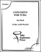 Concerto for Tuba and Chamber Orchestra Tuba and Piano P.O.D. cover